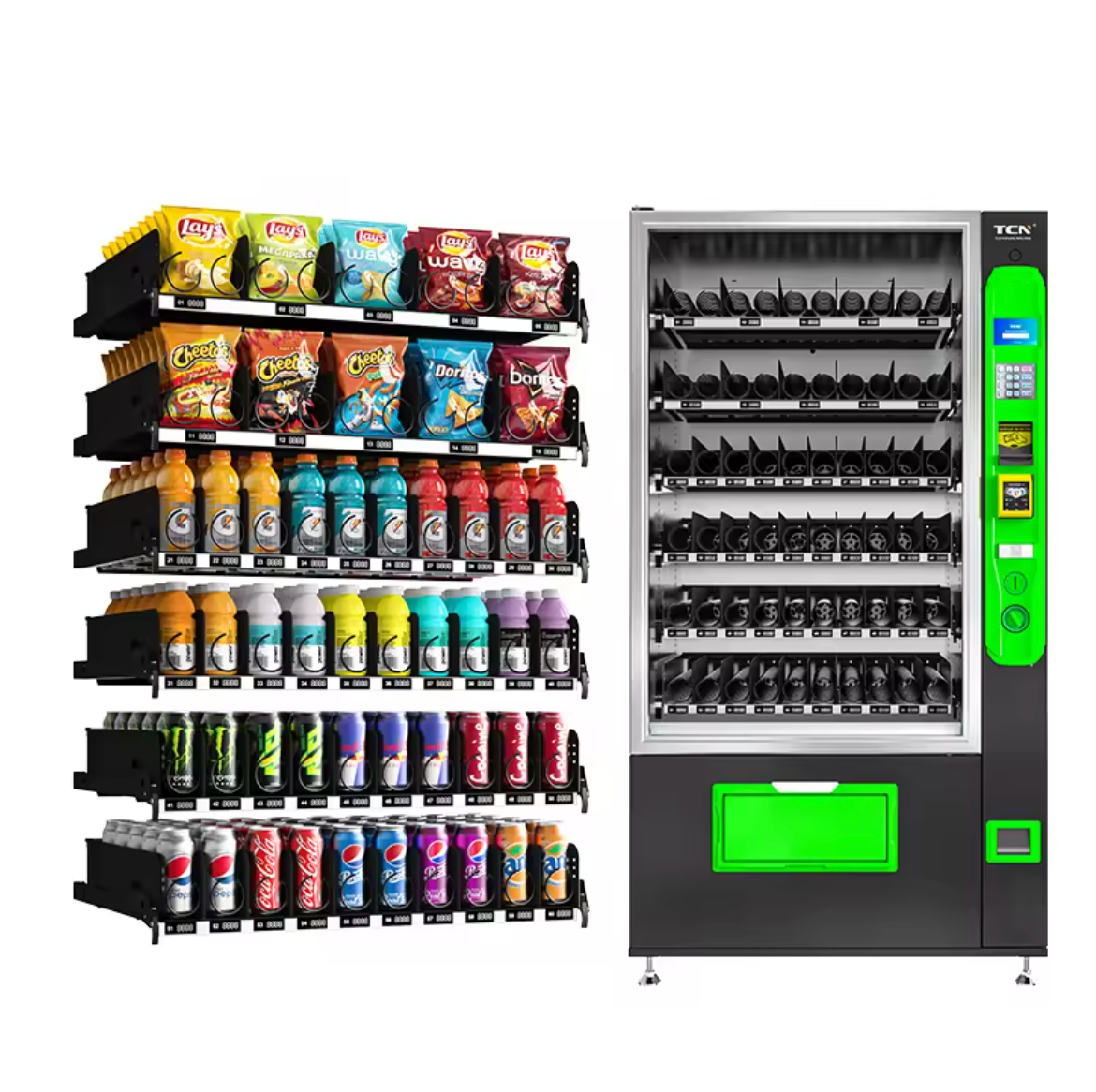 Snack Automat Fächer Anzahl