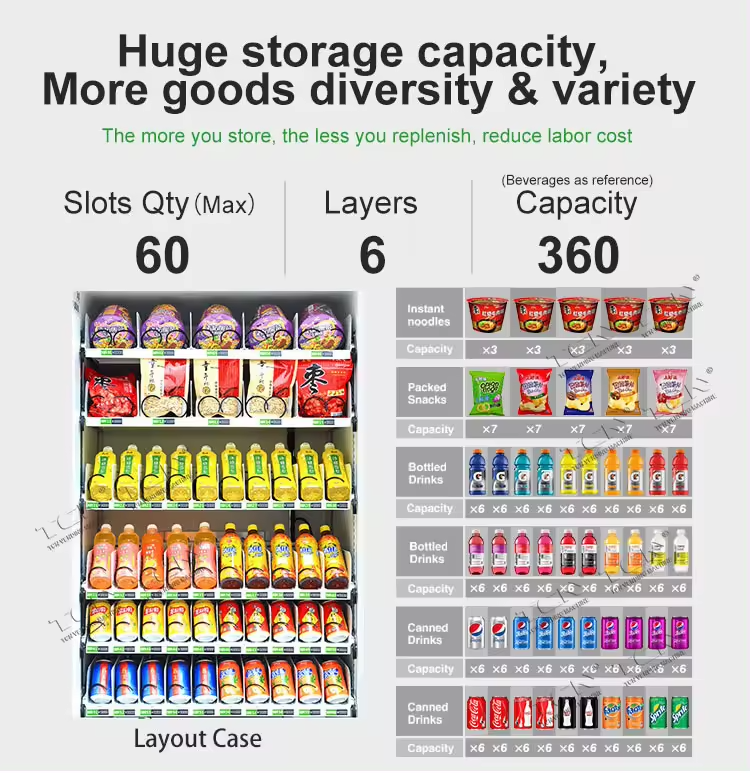 Was passt alles in einen Snack Automaten?