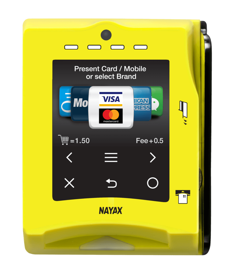 Nayax VPOS Touch Snack Automat Gelb